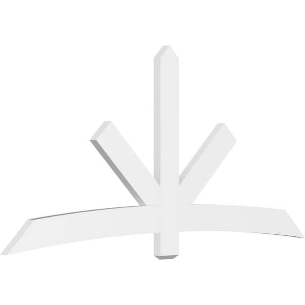 Ekena Millwork Alberta 96 in. W x 44 in. H x 2 in. D Signature Polyurethane Bracket