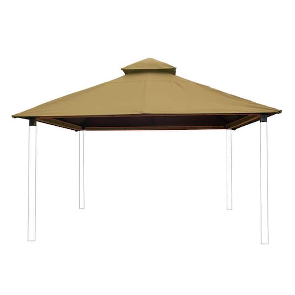 12 ft. sq. Khaki Sun-DURA Replacement Canopy for 12 ft. sq. STC Gazebo ...
