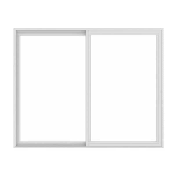Andersen 59-1/2 in. x 47-1/2 in. 100 Series XO (Active Left) White Gliding Composite Window w/White Int & Hdw, Smartsun Glass