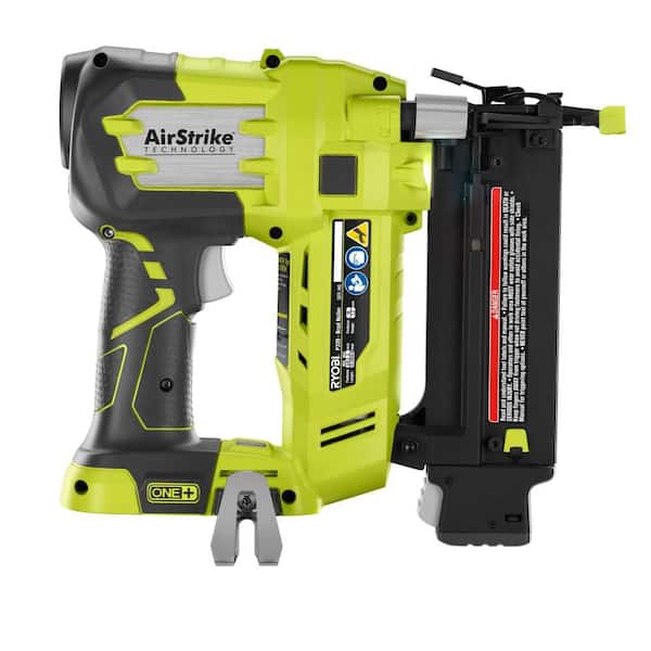 Airstrike Brad Nailer Kit Includes: 1 x P320 Brad Nailer, 1 x P190 18-Volt ONE+ 2.0 Ah lithium-ion battery, P118 dual chemistry charger Ryobi 3 Piece 18V One Renewed 