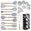 Kaluns Black Utensils Wood And Silicone Cooking Utensil Set (Set of 21)  HD-WSU21-B - The Home Depot