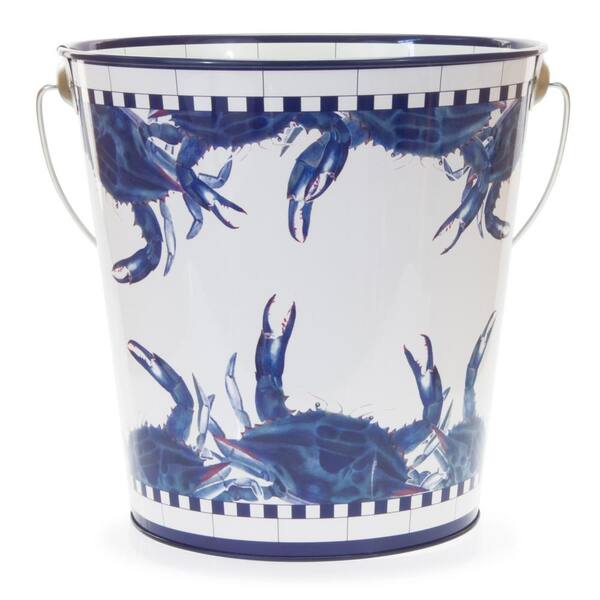 Golden Rabbit 11 in. 3 Gal. Lobster Decorative Steel Pail with Handle