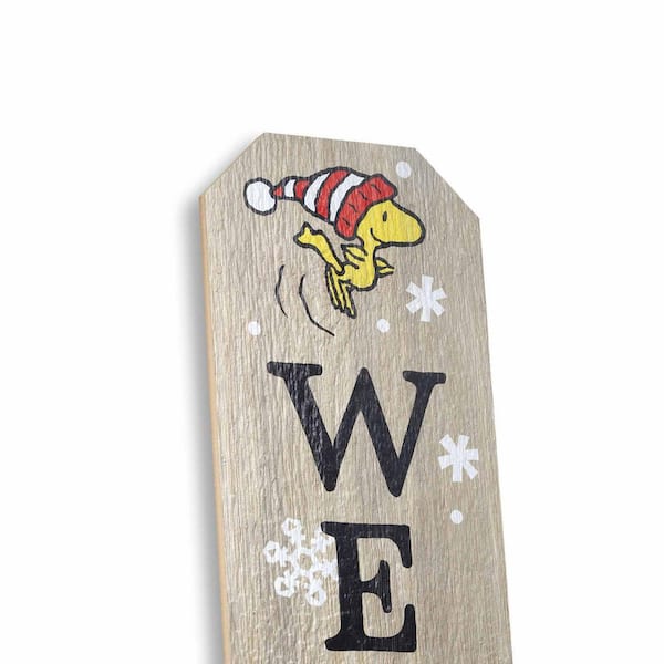 Peanuts 46 in. Weather-Resistant Snoopy and Woodstock Welcome
