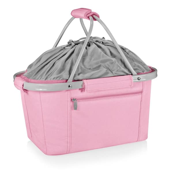 Picnic Time Metro Basket 9 Qt. Pink Tote Cooler