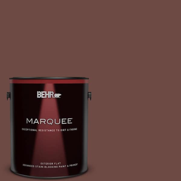 BEHR MARQUEE 1 gal. #S-G-720 Fireside Flat Exterior Paint & Primer