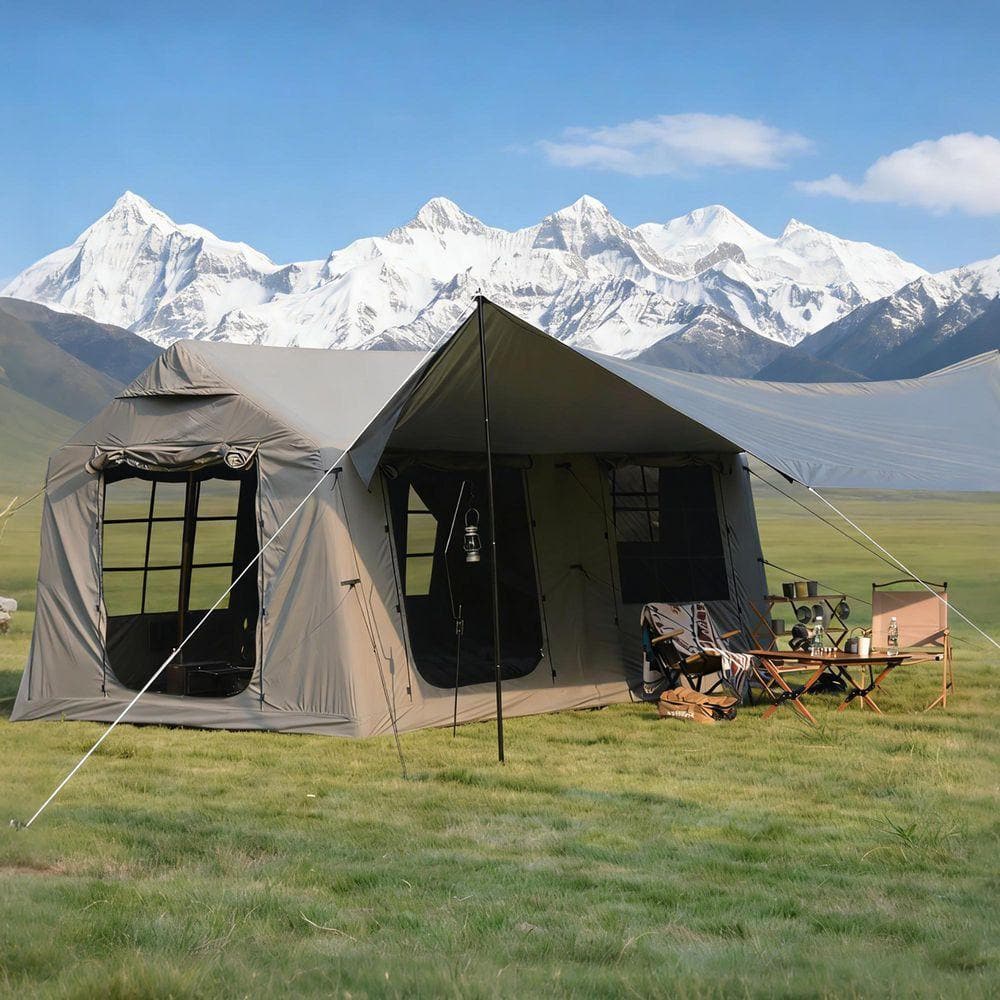 Coporesell 9.8 ft. x 13 ft. Army Green Waterproof and Windproof