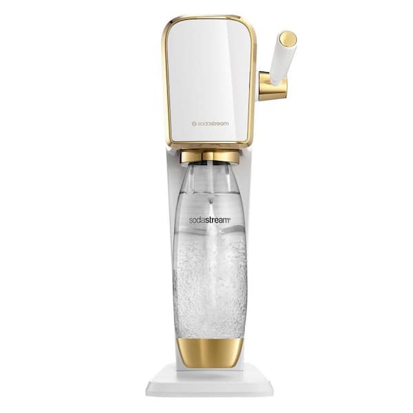 SodaStream White/Gold Art Sparkling Water Maker Starter Kit