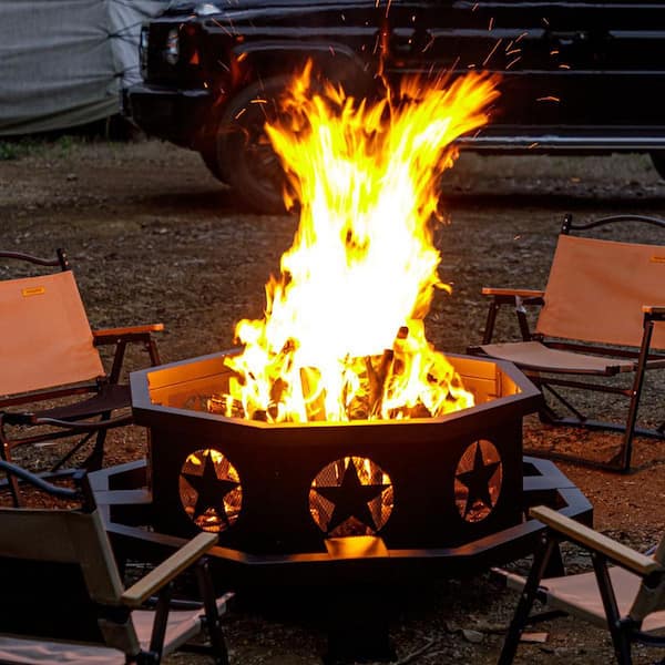 OGETFUUR 42 in. Fire Pit for, Heavy Duty Wood Burning Fire Pits