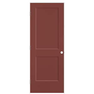 30 in. x 80 in. 2-Panel Logan Right-Hand Solid Core Red Bluff Molded Composite Single Prehung Interior Door