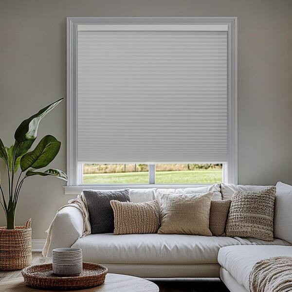 Cut-to-Width Evening Mist 9/16 in. Blackout Cordless Cellular Shade - 27 in. W x 84 in. L