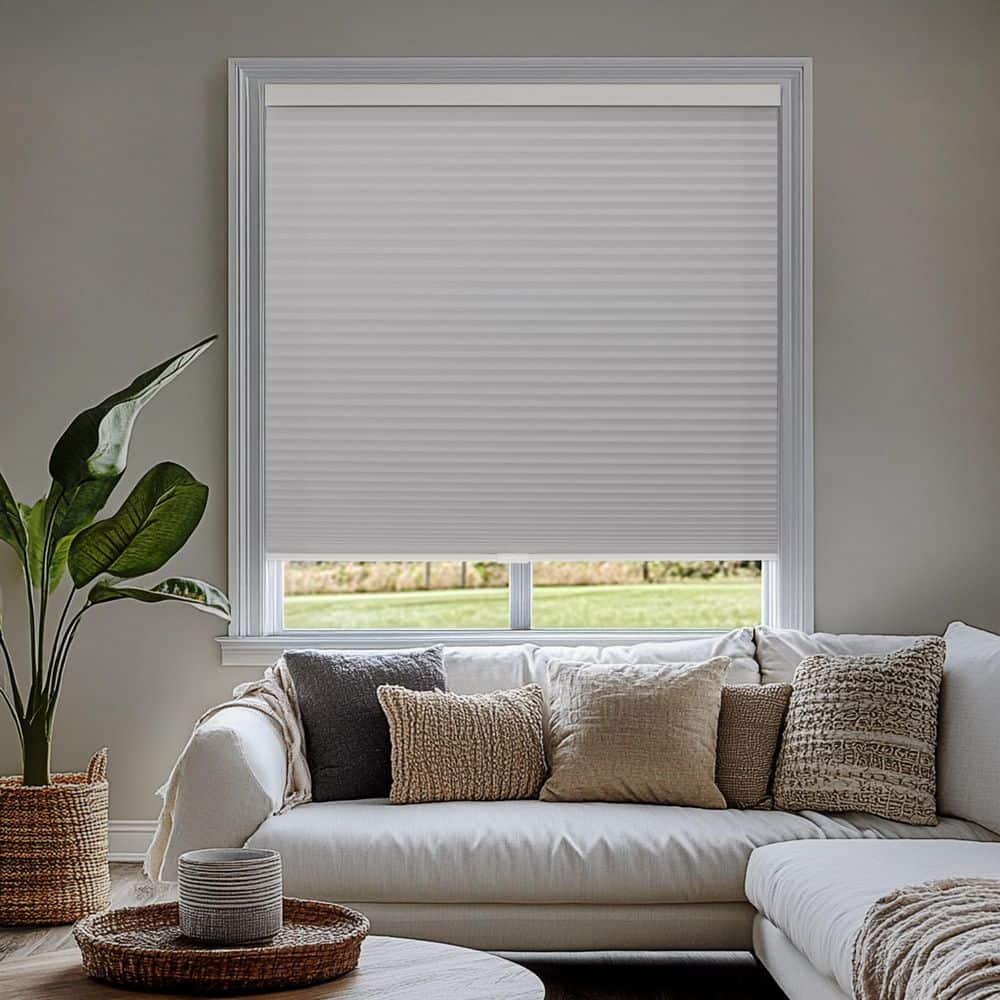 Cut-to-Width Evening Mist Blackout Cordless Polyester Cellular Shades 57.25 in. W x 72 in. L price history on PriceWatchPro