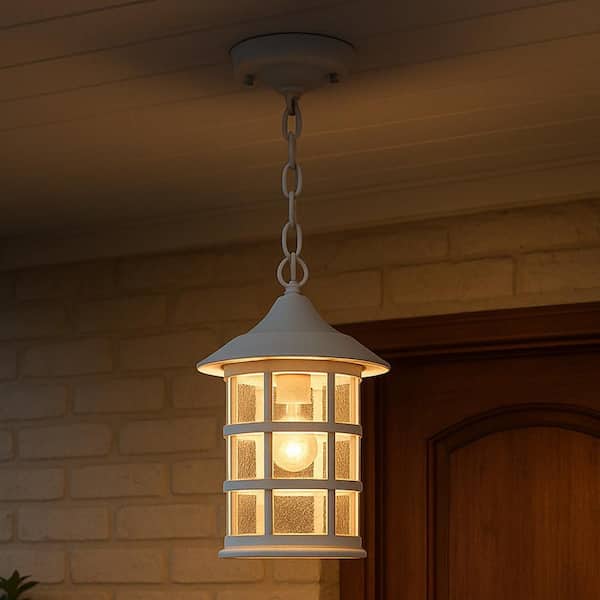 Freeport 1-Light Classic White Outdoor Pendant Light