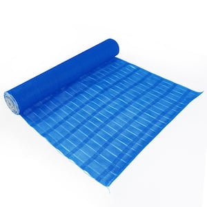 Blue Construction Snow/Safety Barrier Fence Warning Barrier Fence, 3.3 ft. x 65.6 ft.