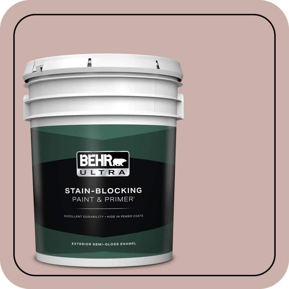 5 gal. Home Decorators Collection #HDC-CT-07A Vintage Tea Rose Semi-Gloss Enamel Exterior Paint & Primer product image for price tracking