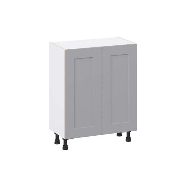 Roseland 27 in. W x 14 in. D x 34.5 in. H Assembled Shaker Full Height Door Base Kitchen Cabinet in Slate Gray
