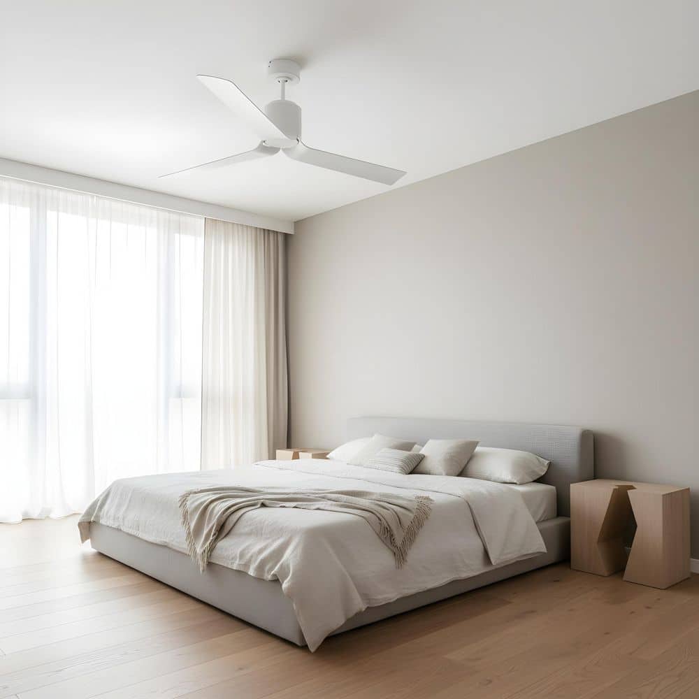 Peel Smart 52 in. Matte White Downrod Mount StandardCeiling Fan with LED Light Kit and Remote price history on PriceWatchPro