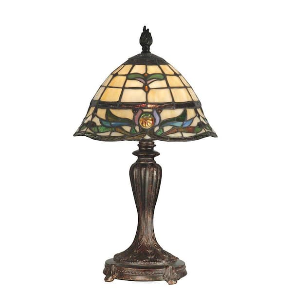 Dale Tiffany 18.5 in. Pendule Fieldstone Table Lamp