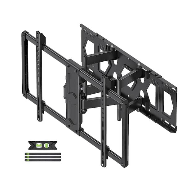 EKIEUDL Ultra-Slim Retractable Full Motion Wall Mount for 37 in. to 90 in. TVs with Articulating Arms