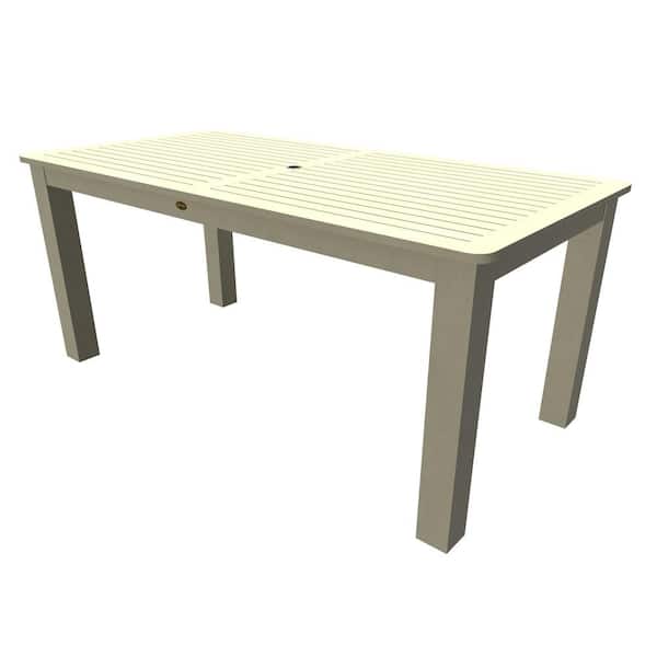 Highwood Commercial Grade Rectangular Recycled Plastic Outdoor Counter Height Table