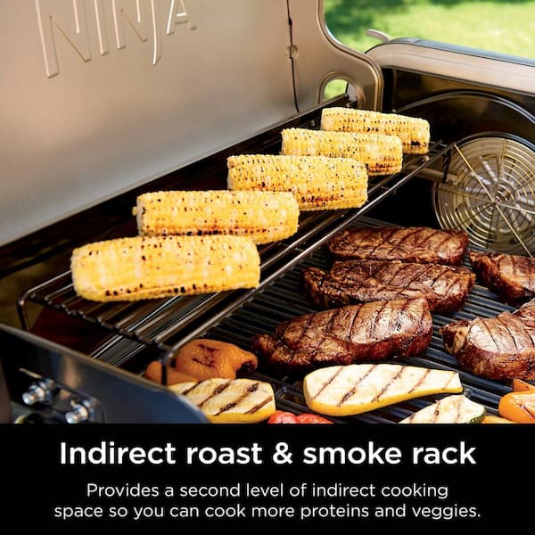 NINJA FlexFlame Plus 3-Burner Outdoor Cooking System, 5-in-1