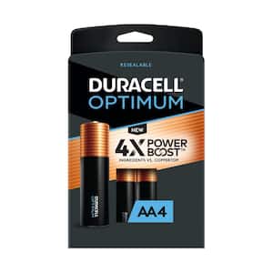 Optimum AA Alkaline Battery (4-Pack), Double A Batteries
