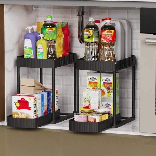 Numhew 2-Tier 15 in. L x 8 in. W x 12.8 in. H Multi-Purpose Pull