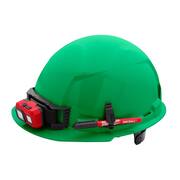 BOLT Green Type 1 Class E Front Brim Non-Vented Hard Hat with 6-Point Ratcheting Suspension (5-Pack)