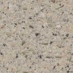 2 in. x 2 in. Solid Surface Countertop Sample in Tumbled Stone