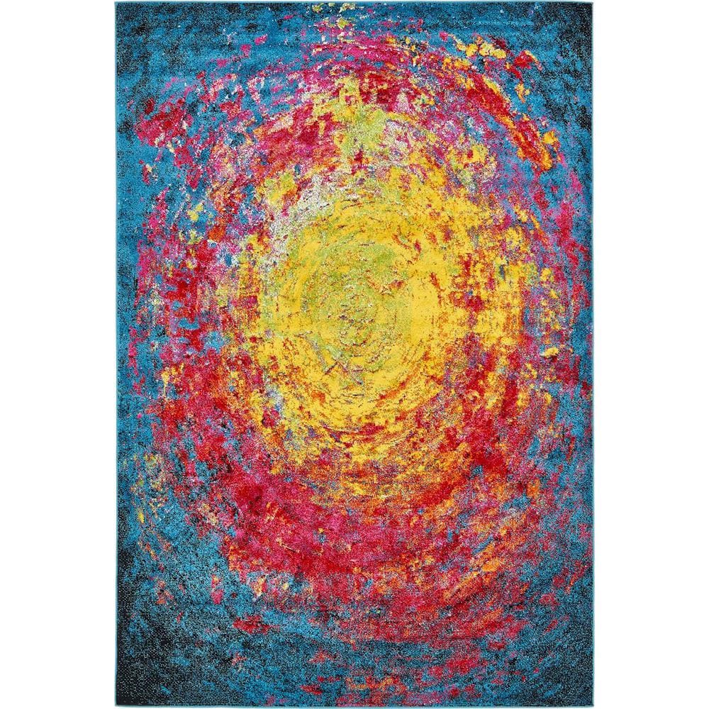 Unique Loom Estrella Rome Multi 6' 0 x 9' 0 Area Rug 3135682 The Home Depot