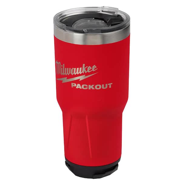 Milwaukee PACKOUT Red and Black 30 oz. Tumbler (2-Pack)  48-22-8393R-48-22-8393B - The Home Depot