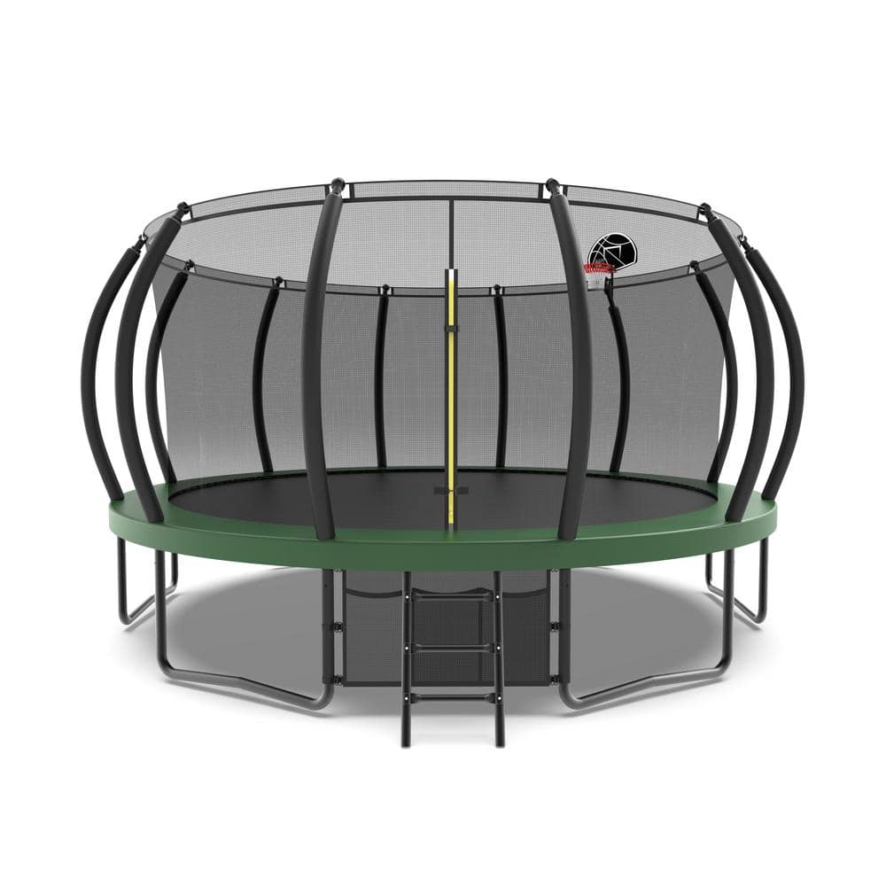 TIRAMISUBEST T-Adventurer 16 ft. Trampoline for Kids with Safety ...