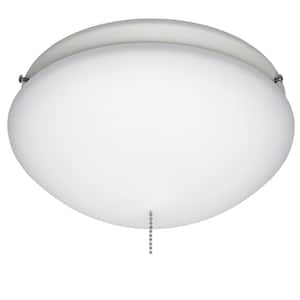 White Outdoor Ceiling Fan Globe Light