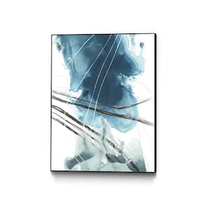 30 in. x 40 in. ''Bella Indigo II'' by June Erica Vess Framed Wall Art