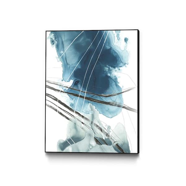 Unbranded 30 in. x 40 in. "Bella Indigo II" by June Erica Vess Framed Wall Art