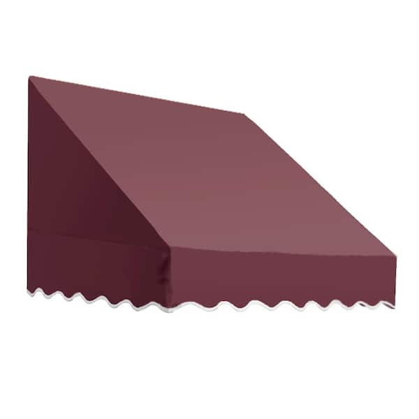 AWNTECH 3.38 ft. Wide San Francisco Window/Entry Fixed Awning (24 in. H x 48 in. D) Forest