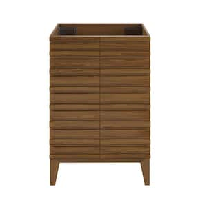 Cascade 24 in. W x 18.5 in. D x 35.5 in. H Bath Vanity Cabinet without Top in Brown Oak