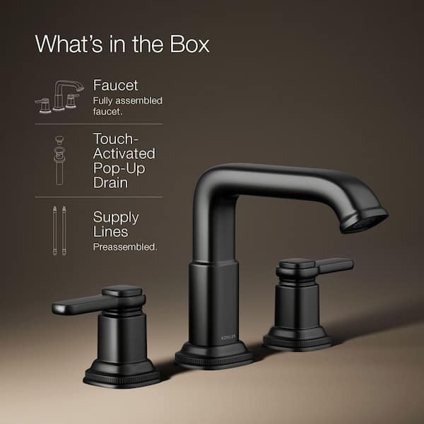 KOHLER Numista 8 in. Widespread Double Handle Bathroom Faucet in