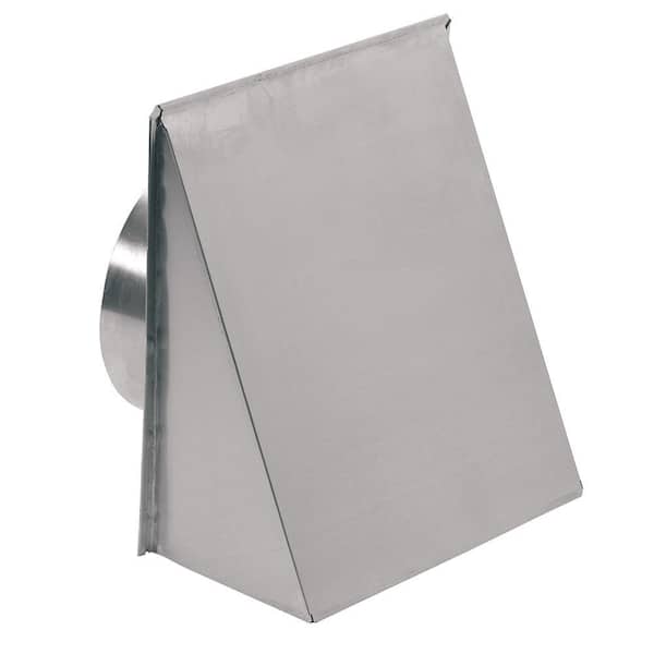 Broan-NuTone Aluminum Wall Cap for 8 in. Round Duct in Natural Finish