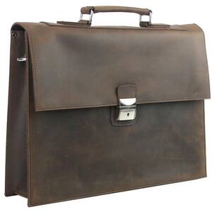 brown briefcase