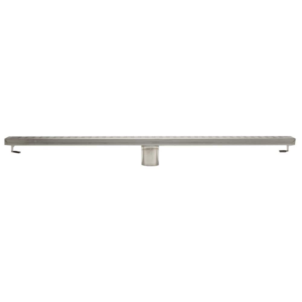 32" Stainless Steel Linear Shower Drain with Groove Holes