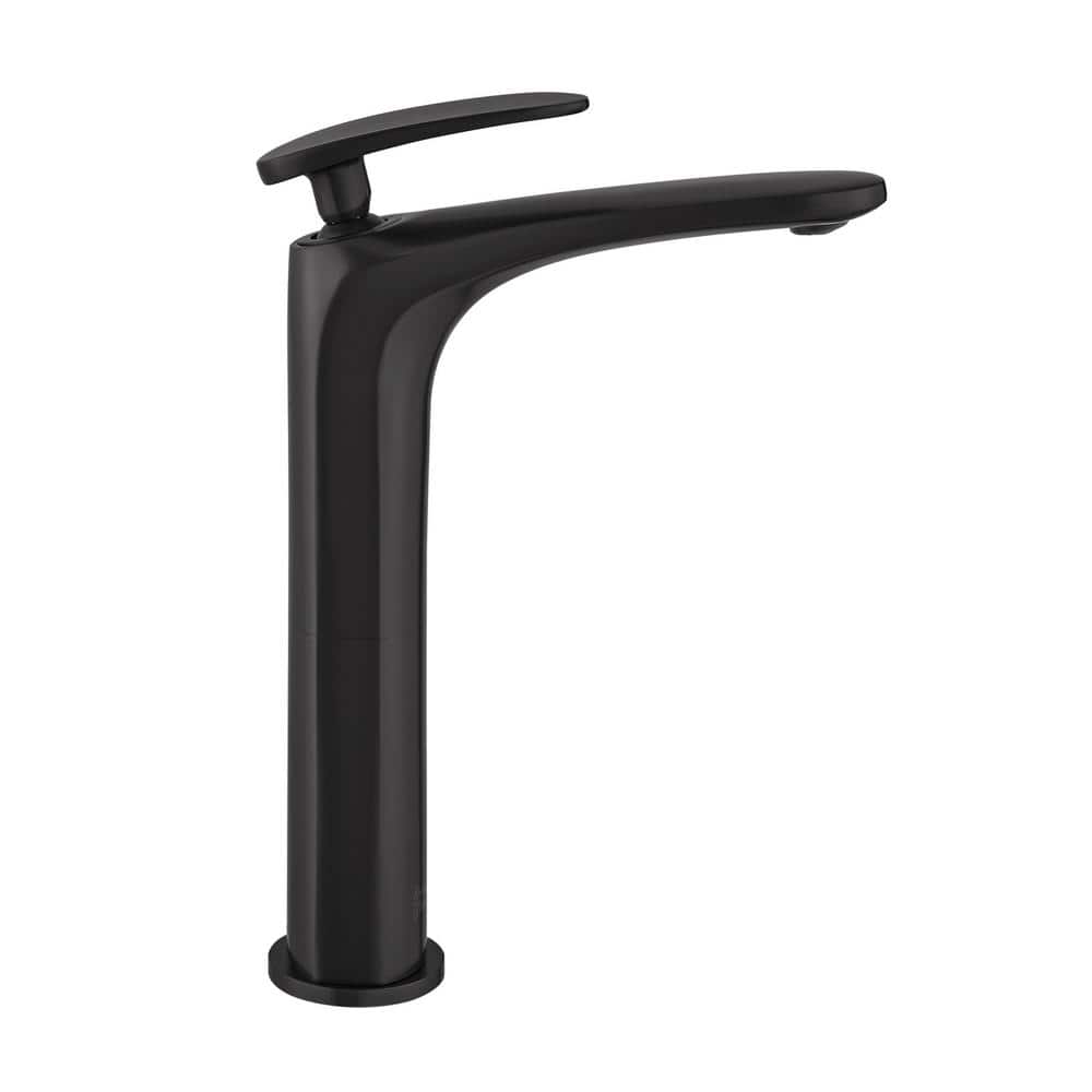 Sublime Matte Black Brass Single-Handle Bathroom Faucet