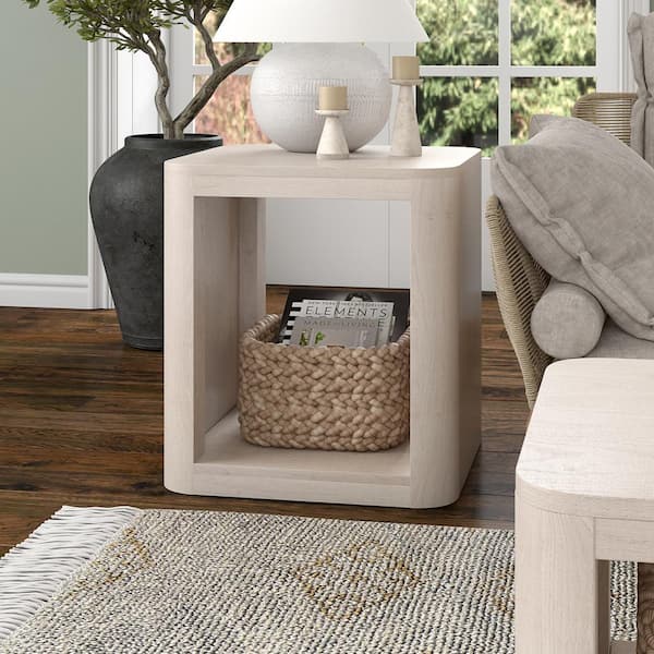 Meyer&Cross Kellan 20 in. Alder White Square MDF Top End