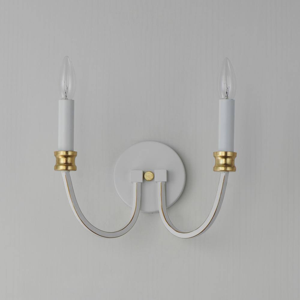 Elegant Black and Antique Brass Dimmable Wall Sconce