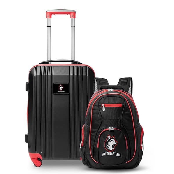 Mojo NCAA Northeastern Huskies 2-Piece Set Luggage and Backpack