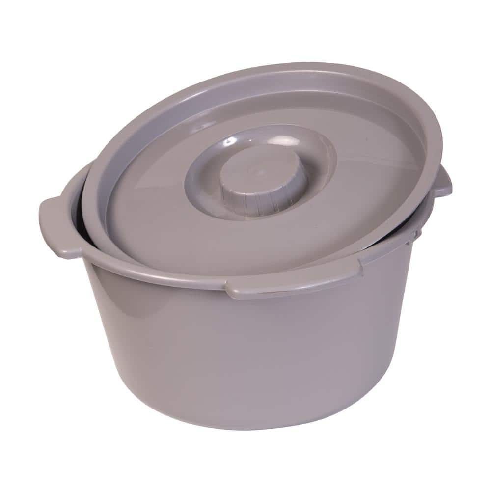 Extra-Wide Heavy-Duty Drop-Arm Commode in Steel