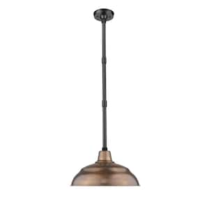 R Series 1-Light 17 in. Copper Hardwired Warehouse Shade (1-Pack)