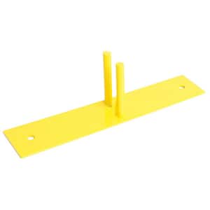 23.5 in. L x 4.75 in. W x 6.75 in. H Powder-Coated Steel Ground Base for Temporary Fencing