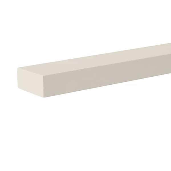 Avondale/Leyton 1.5 in. W x 91.5 in. H Square Edge Moulding in Antique White