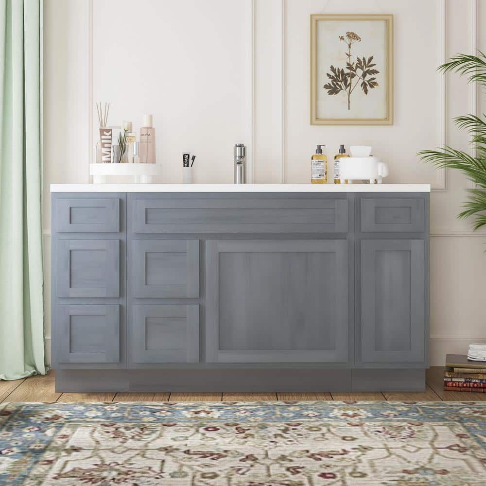 vaqtaux バニ Vanity Art 39 in. W x 21 in. D x 32.5 in. H 2-Doors Bath