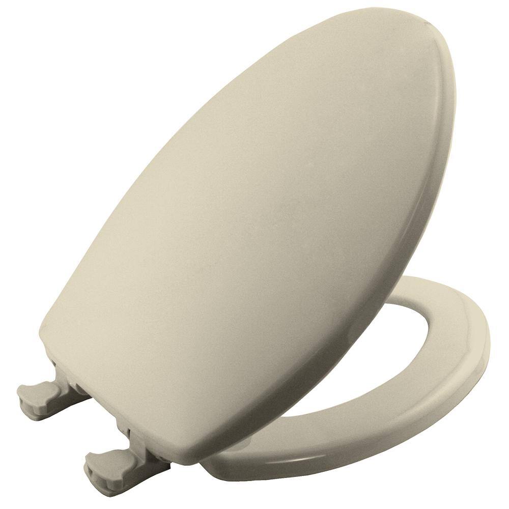 BEMIS LiftOff Elongated Closed Front Toilet Seat in Bone 1800EC 006 The Home Depot